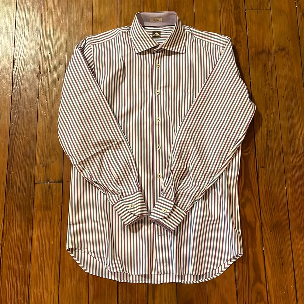 Peter Millar Dress Shirt 15.5/39cm Mens